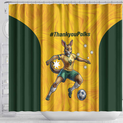 Polkinghorne Australia Matildas Shower Curtain 2024 Thank You Polks