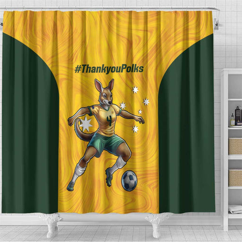 Polkinghorne Australia Matildas Shower Curtain 2024 Thank You Polks