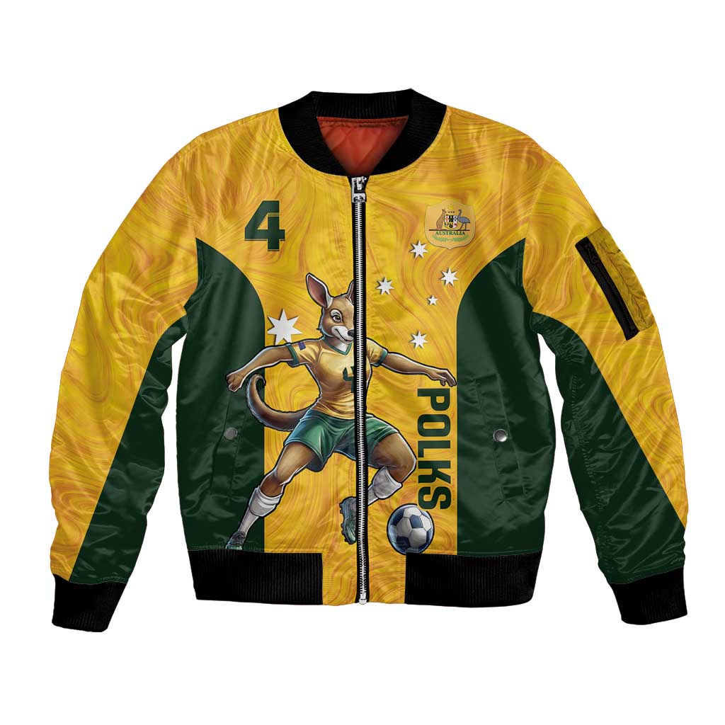 Polkinghorne Australia Matildas Sleeve Zip Bomber Jacket 2024 Thank You Polks