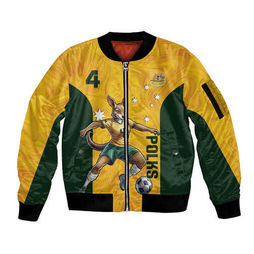 Polkinghorne Australia Matildas Sleeve Zip Bomber Jacket 2024 Thank You Polks