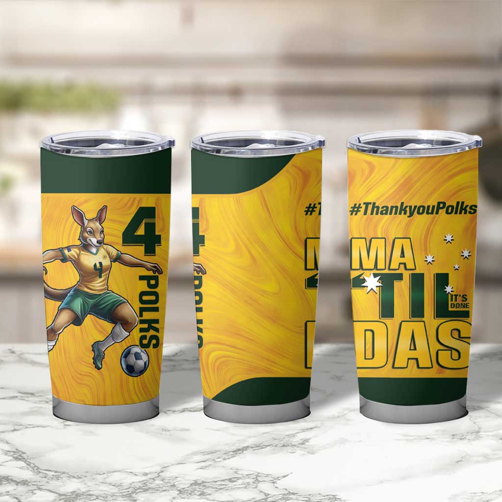 Polkinghorne Australia Matildas Tumbler Cup 2024 Thank You Polks
