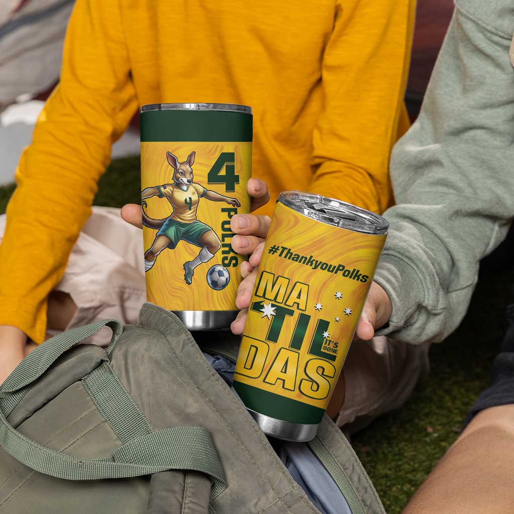 Polkinghorne Australia Matildas Tumbler Cup 2024 Thank You Polks