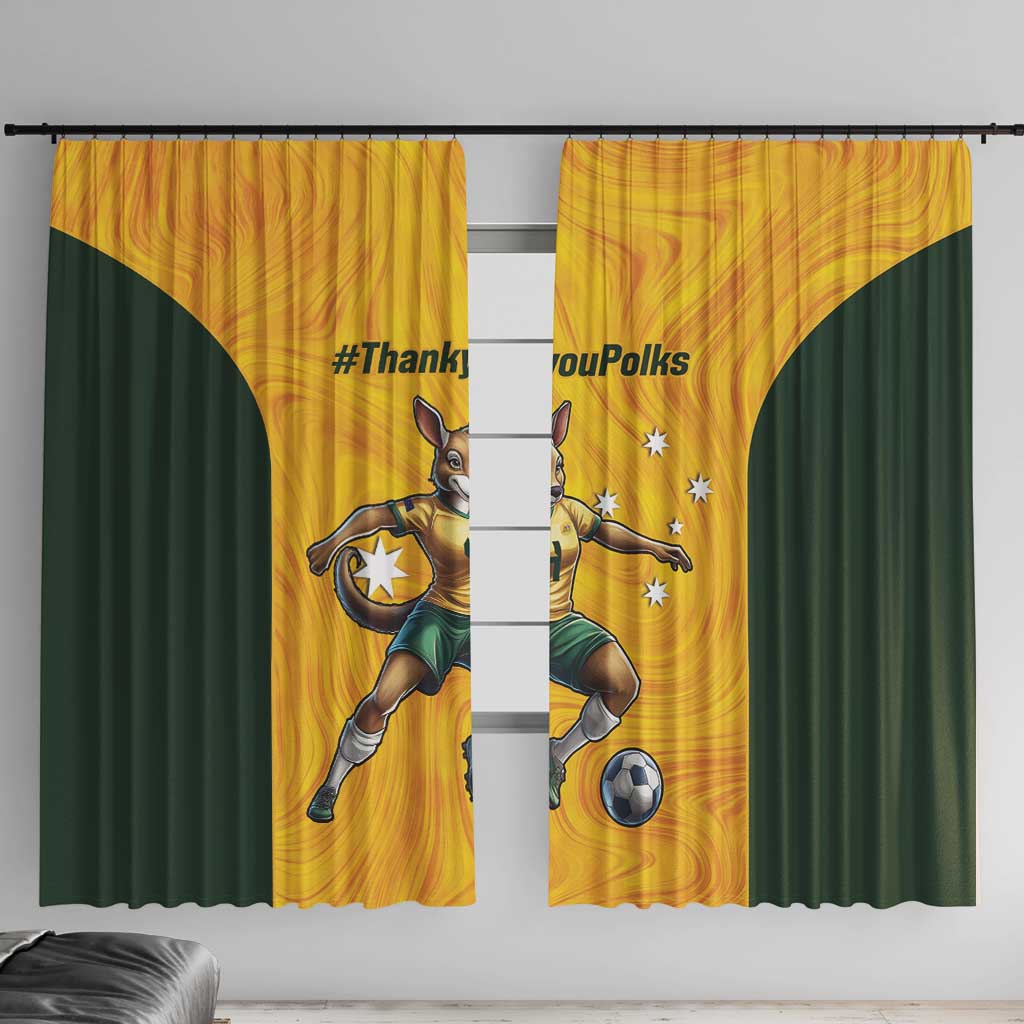 Polkinghorne Australia Matildas Window Curtain 2024 Thank You Polks