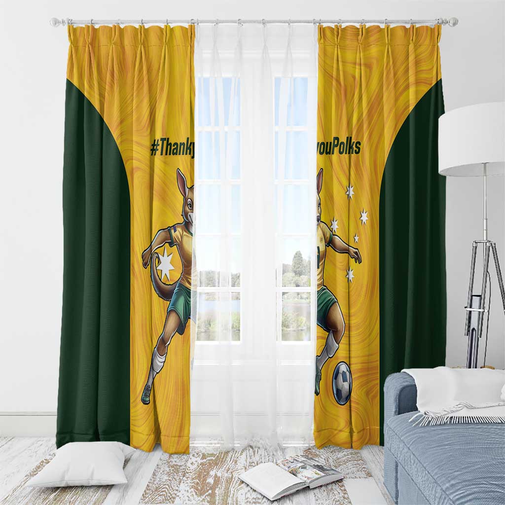 Polkinghorne Australia Matildas Window Curtain 2024 Thank You Polks