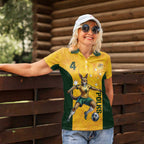 Polkinghorne Australia Matildas Women Polo Shirt 2024 Thank You Polks