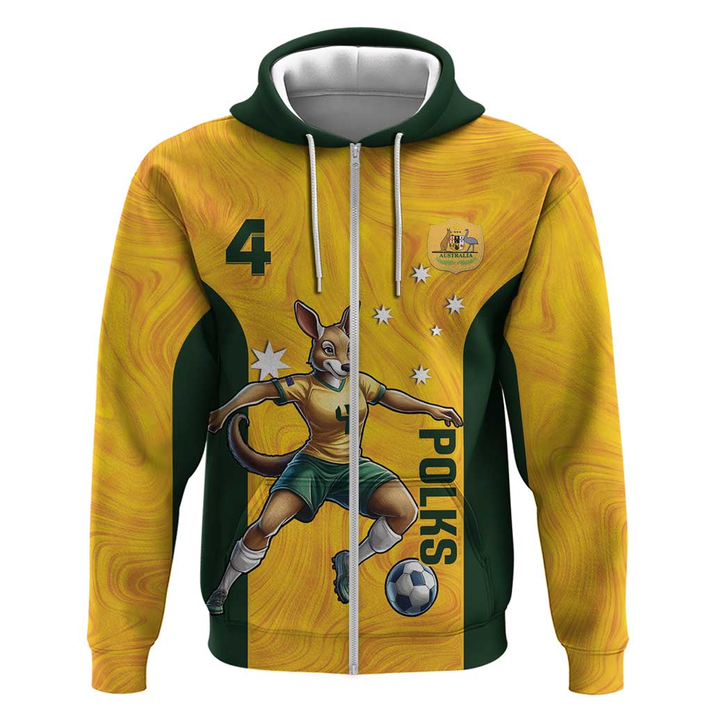 Polkinghorne Australia Matildas Zip Hoodie 2024 Thank You Polks