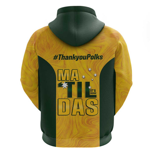 Polkinghorne Australia Matildas Zip Hoodie 2024 Thank You Polks