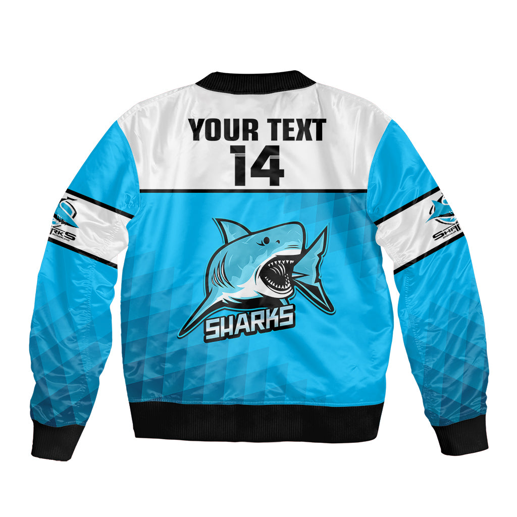 personalised-sharks-rugby-sleeve-zip-bomber-jacket-go-sharkies-sporty-version