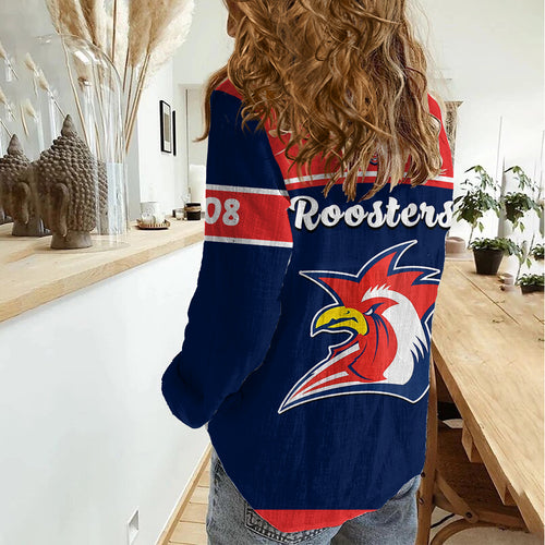 Roosters Rugby Women Casual Shirt Tricolours 1908 Sporty Version LT14