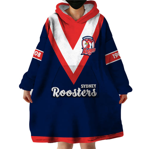 personalised-roosters-rugby-wearable-blanket-hoodie-tricolours-1908-sporty-version