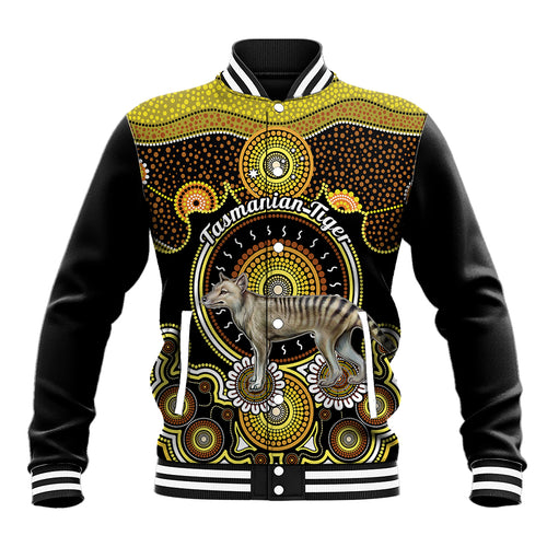 personalised-australian-astrology-baseball-jacket-aboriginal-tasmanian-tiger-zodiac-sign