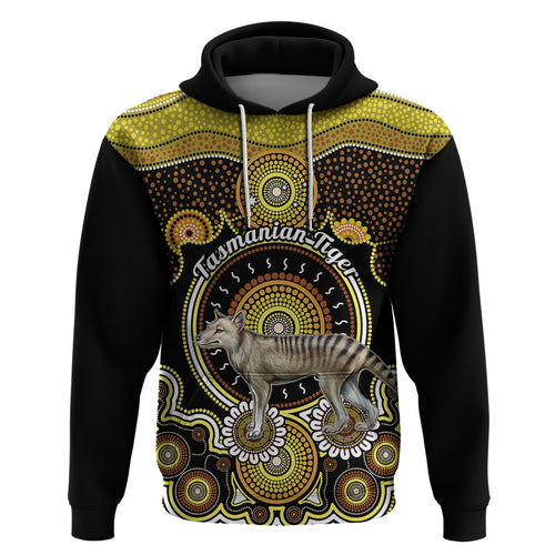 personalised-australian-astrology-hoodie-aboriginal-tasmanian-tiger-zodiac-sign