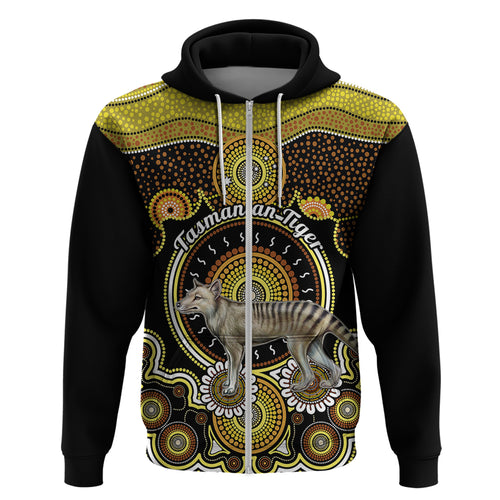 personalised-australian-astrology-hoodie-aboriginal-tasmanian-tiger-zodiac-sign