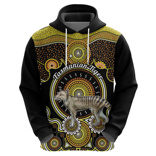 personalised-australian-astrology-hoodie-aboriginal-tasmanian-tiger-zodiac-sign