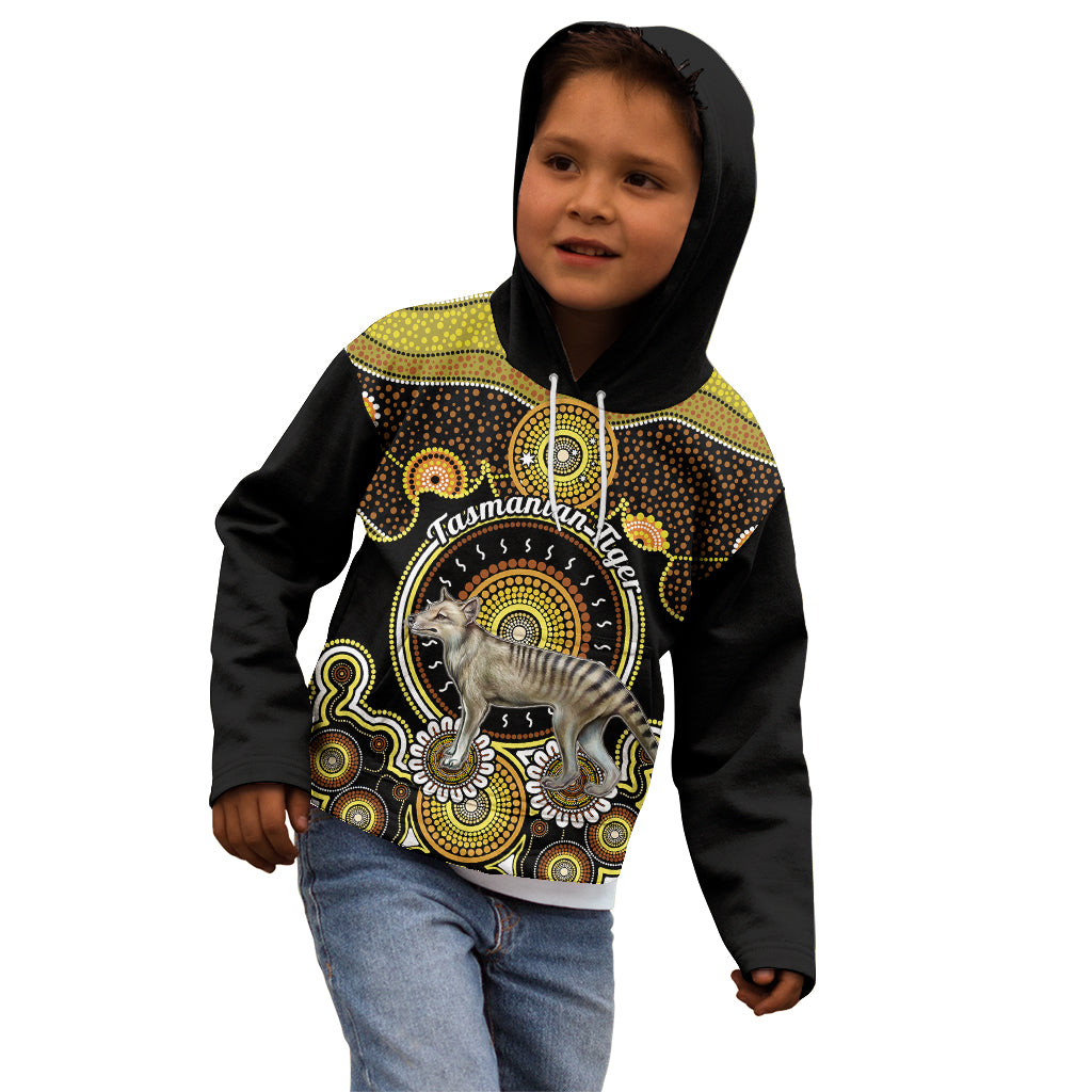 personalised-australian-astrology-kid-hoodie-aboriginal-tasmanian-tiger-zodiac-sign