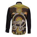 personalised-australian-astrology-long-sleeve-button-shirt-aboriginal-tasmanian-tiger-zodiac-sign