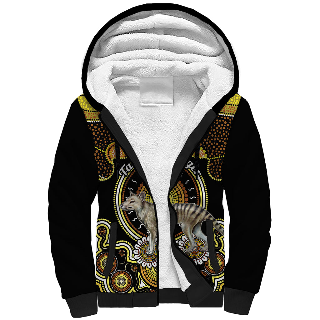 personalised-australian-astrology-sherpa-hoodie-aboriginal-tasmanian-tiger-zodiac-sign
