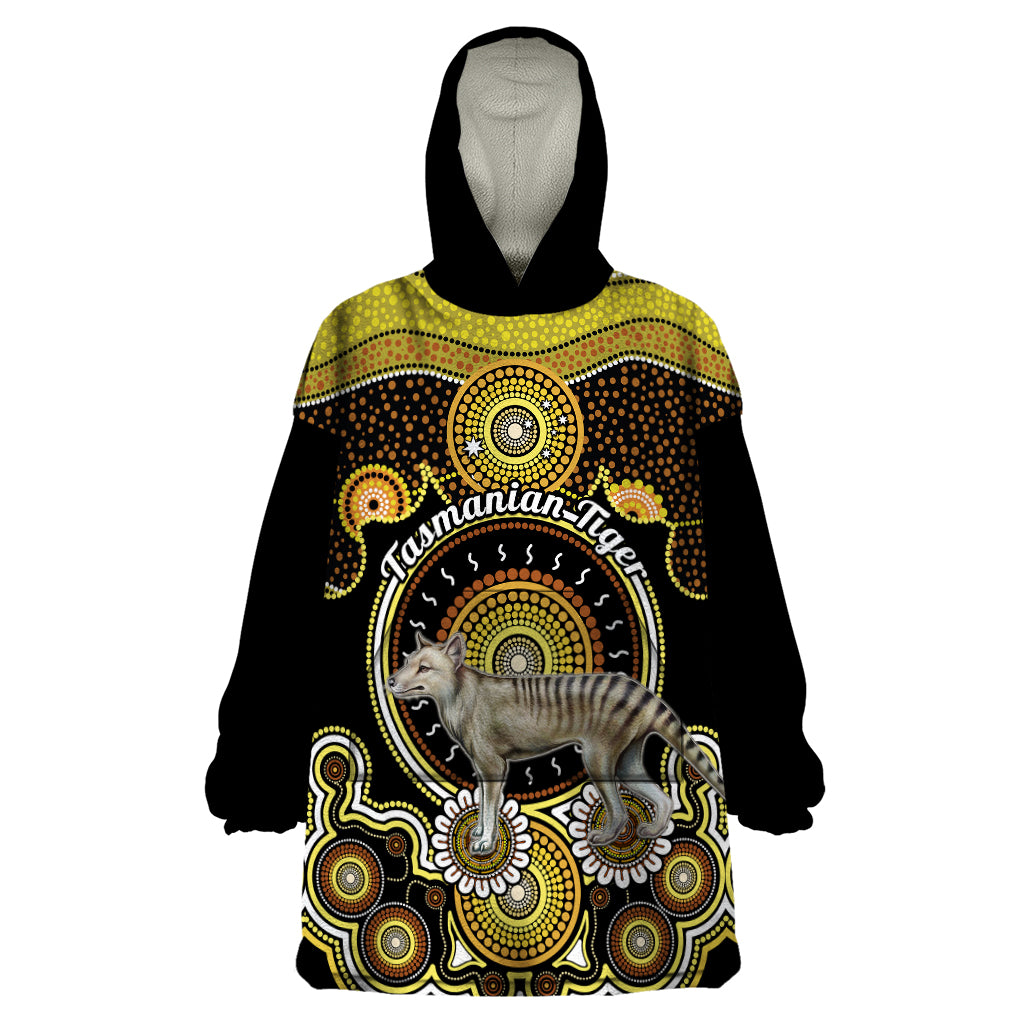 personalised-australian-astrology-wearable-blanket-hoodie-aboriginal-tasmanian-tiger-zodiac-sign