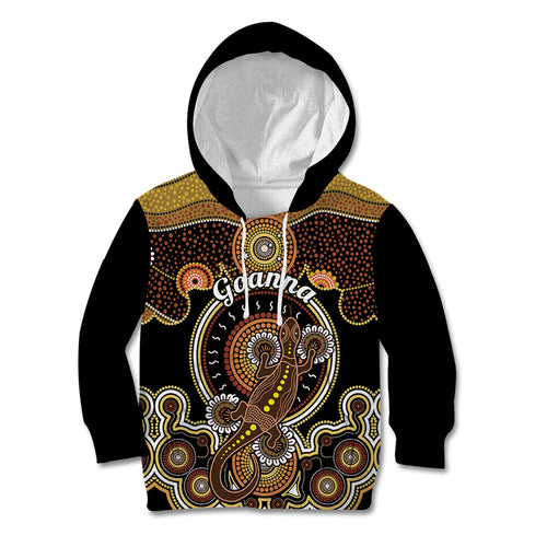 personalised-australian-astrology-kid-hoodie-aboriginal-goanna-zodiac-sign