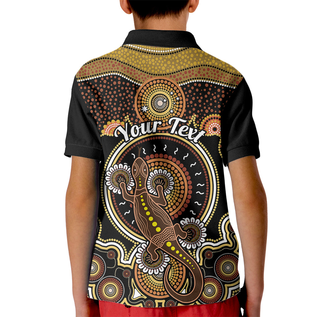 personalised-australian-astrology-kid-polo-shirt-aboriginal-goanna-zodiac-sign