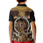 personalised-australian-astrology-kid-polo-shirt-aboriginal-goanna-zodiac-sign