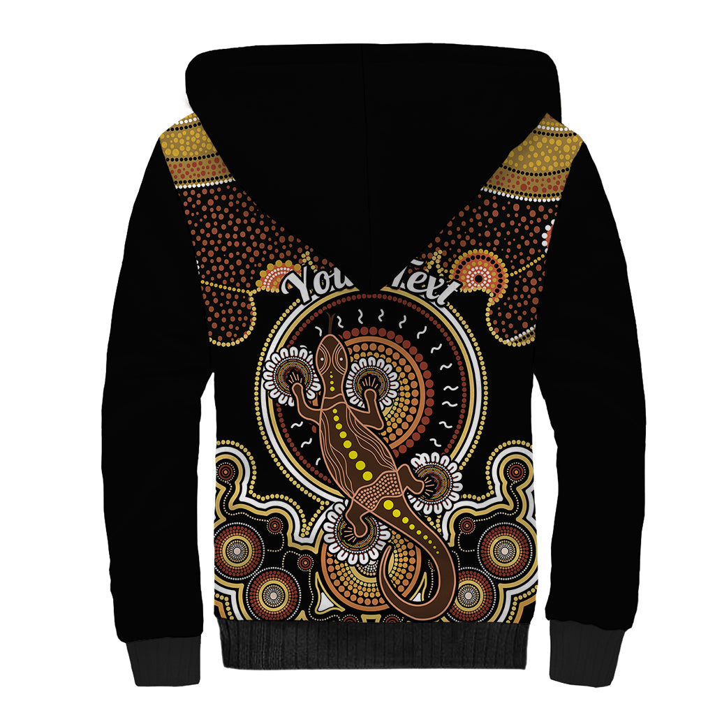 personalised-australian-astrology-sherpa-hoodie-aboriginal-goanna-zodiac-sign