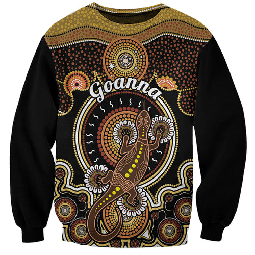 personalised-australian-astrology-sweatshirt-aboriginal-goanna-zodiac-sign