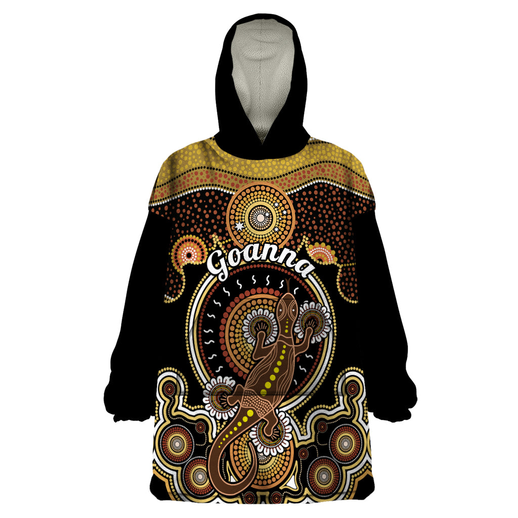 personalised-australian-astrology-wearable-blanket-hoodie-aboriginal-goanna-zodiac-sign