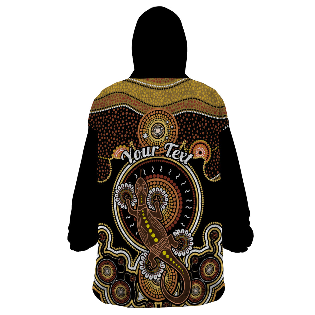 personalised-australian-astrology-wearable-blanket-hoodie-aboriginal-goanna-zodiac-sign