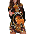 personalised-australian-astrology-hoodie-dress-aboriginal-dingo-zodiac-sign
