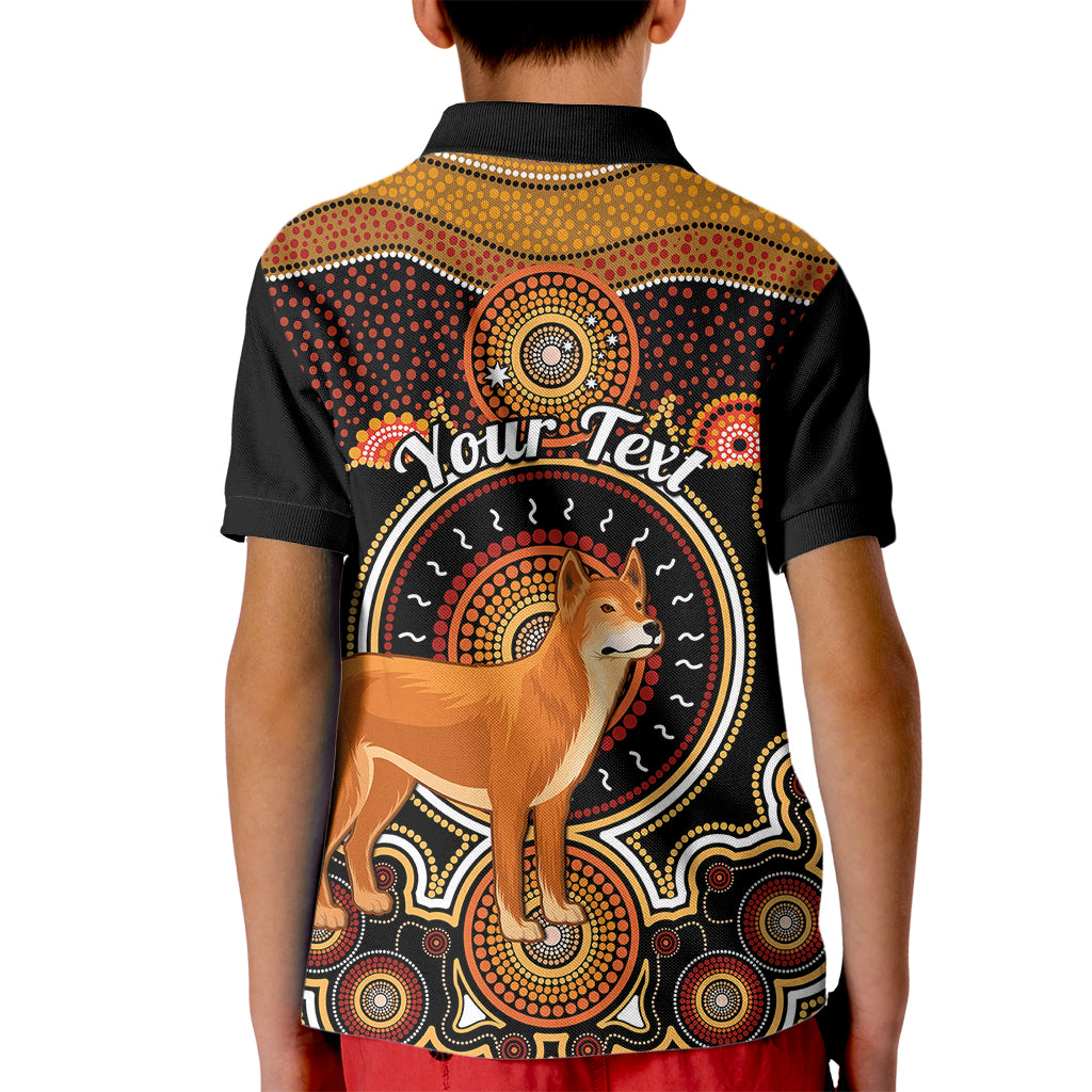 personalised-australian-astrology-kid-polo-shirt-aboriginal-dingo-zodiac-sign