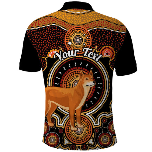 personalised-australian-astrology-polo-shirt-aboriginal-dingo-zodiac-sign