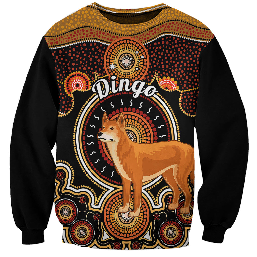 personalised-australian-astrology-sweatshirt-aboriginal-dingo-zodiac-sign