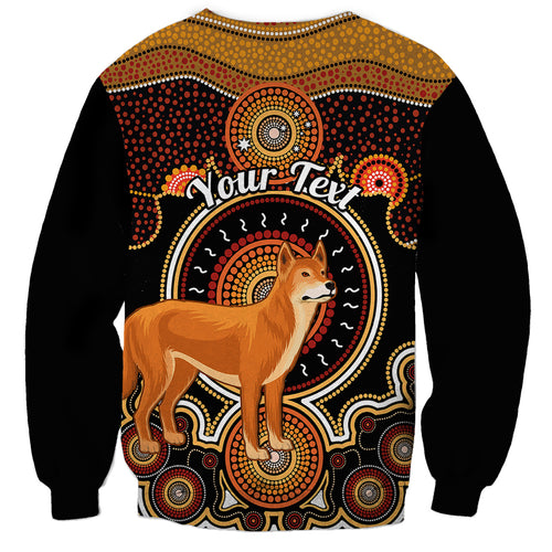 personalised-australian-astrology-sweatshirt-aboriginal-dingo-zodiac-sign