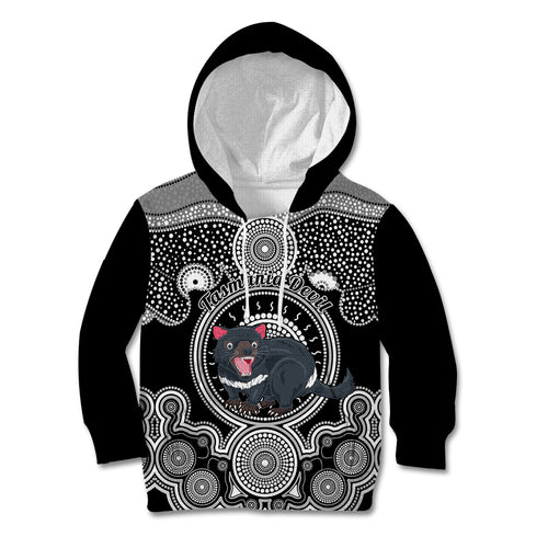 personalised-australian-astrology-kid-hoodie-aboriginal-tasmania-devil-zodiac-sign