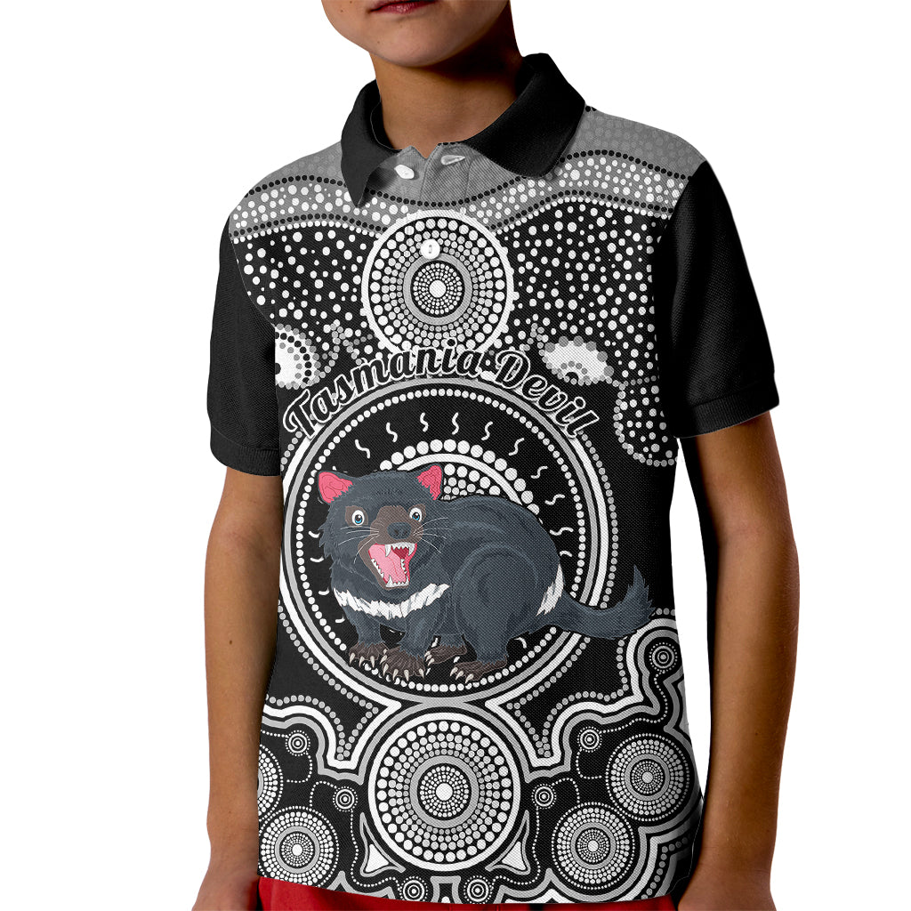 personalised-australian-astrology-kid-polo-shirt-aboriginal-tasmania-devil-zodiac-sign