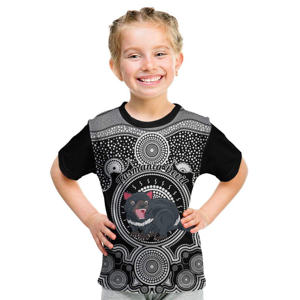 personalised-australian-astrology-kid-t-shirt-aboriginal-tasmania-devil-zodiac-sign