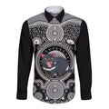 personalised-australian-astrology-long-sleeve-button-shirt-aboriginal-tasmania-devil-zodiac-sign