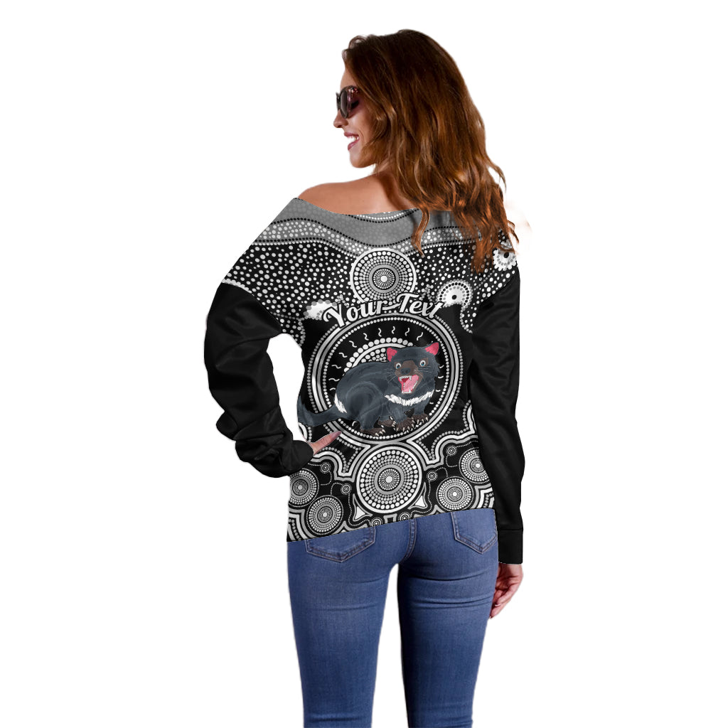 personalised-australian-astrology-off-shoulder-sweater-aboriginal-tasmania-devil-zodiac-sign