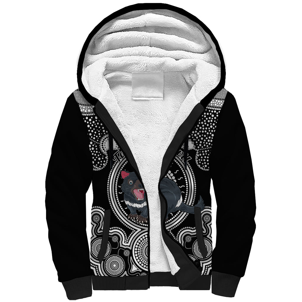 personalised-australian-astrology-sherpa-hoodie-aboriginal-tasmania-devil-zodiac-sign