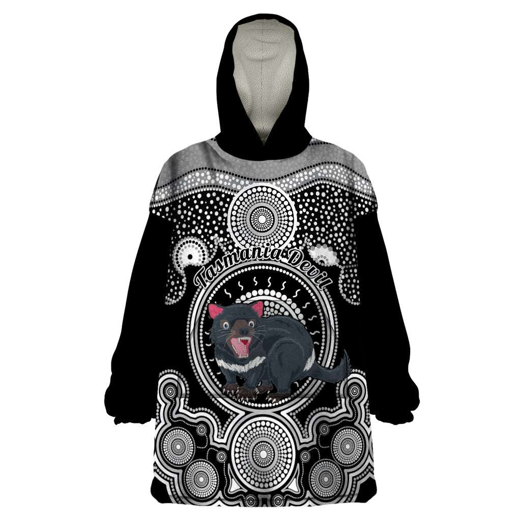personalised-australian-astrology-wearable-blanket-hoodie-aboriginal-tasmania-devil-zodiac-sign
