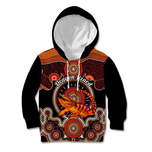 personalised-australian-astrology-kid-hoodie-aboriginal-dragon-lizard-zodiac-sign