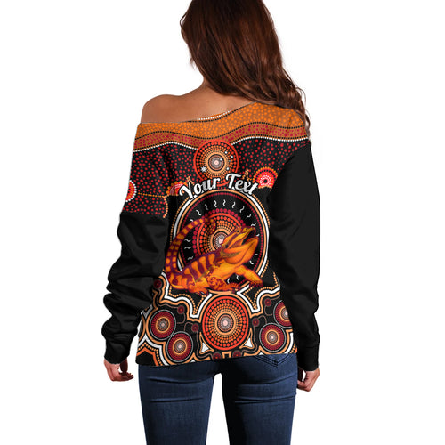 personalised-australian-astrology-off-shoulder-sweater-aboriginal-dragon-lizard-zodiac-sign