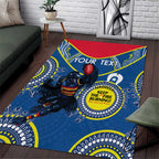 Custom AFL Crows NAIDOC Week Area Rug Keep The Fire Burning Indigenous Art