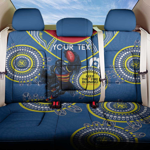 Custom AFL Crows NAIDOC Week Back Car Seat Cover Keep The Fire Burning Indigenous Art