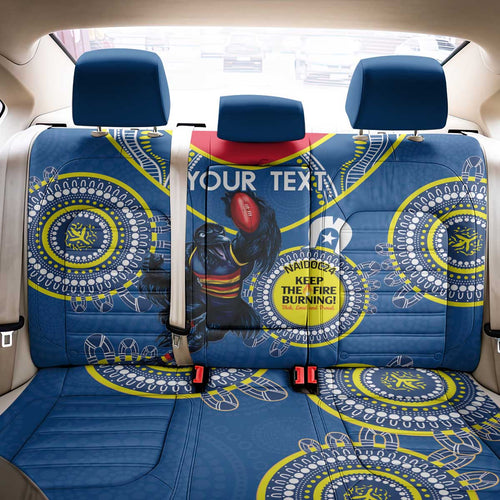 Custom AFL Crows NAIDOC Week Back Car Seat Cover Keep The Fire Burning Indigenous Art