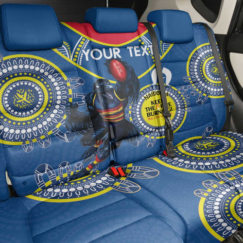 Custom AFL Crows NAIDOC Week Back Car Seat Cover Keep The Fire Burning Indigenous Art