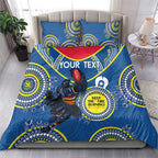 Custom AFL Crows NAIDOC Week Bedding Set Keep The Fire Burning Indigenous Art