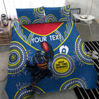 Custom AFL Crows NAIDOC Week Bedding Set Keep The Fire Burning Indigenous Art