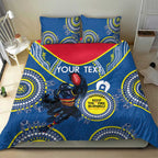 Custom AFL Crows NAIDOC Week Bedding Set Keep The Fire Burning Indigenous Art